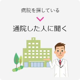 病院を探している　通院した人に聞く