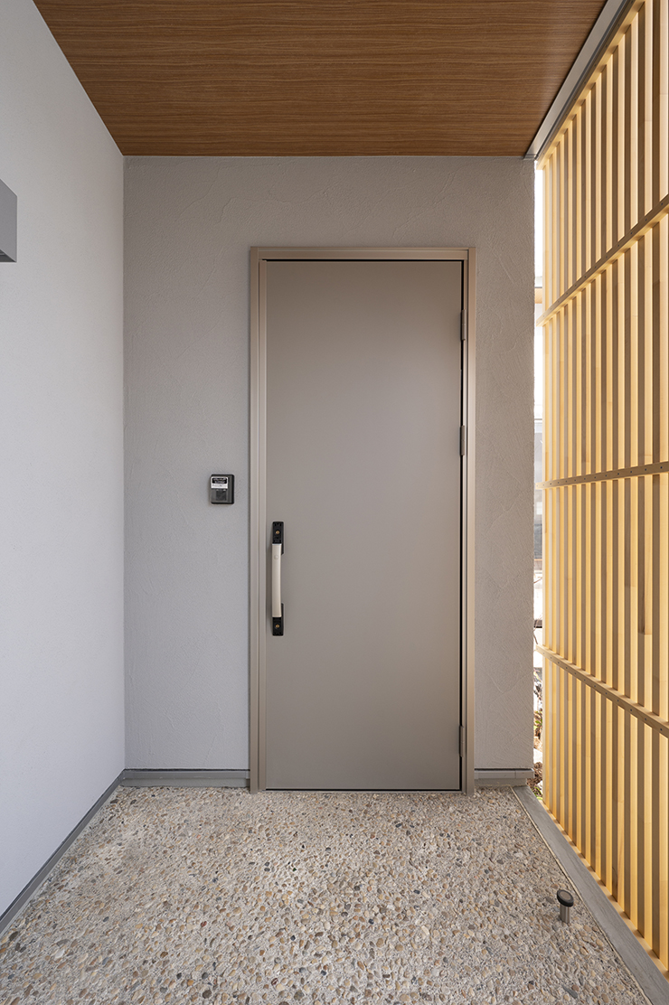 くるちゃん:道から玄関が見えやんのがいい!宅配ボックスも置きやすいかも!